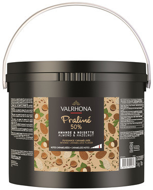Mandel og Hasselnøtt Praline 50% 5kg Valrhona