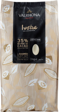 Sjokolade Hvit 35% "ivoire" 3kg Valrhona