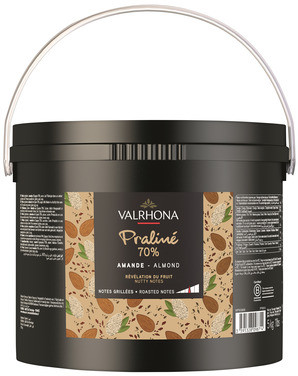 Praline 70% Mandel Valencia 5kg Valrhona