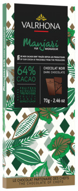 Mørk Sjokolade 64% Manjari 70g Valrhona