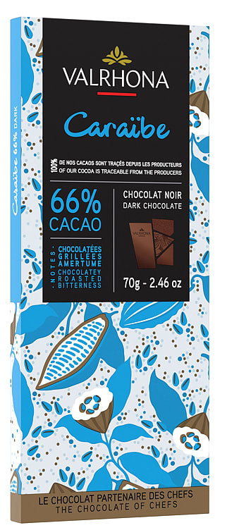 Sjokolade Caraibe 66% 70g Valrhona