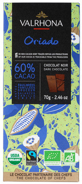 Mørk Sjokolade 60% Oriado70g Valrhona