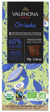 Mørk Sjokolade 60% Oriado70g Valrhona