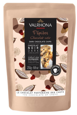 Mørke Sjokoladedråper Hjemmebaking 250g Valrhona