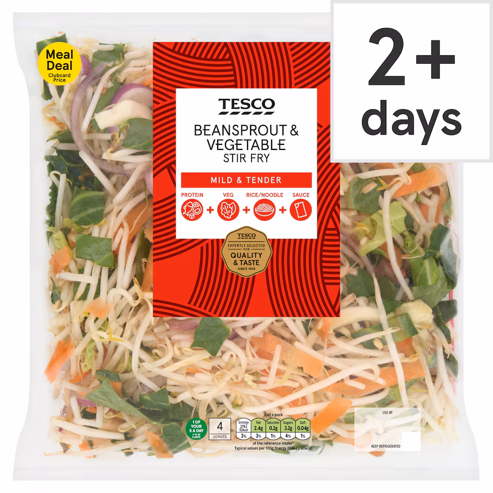 Tesco Beansprout & Vegetable Stir Fry 570g