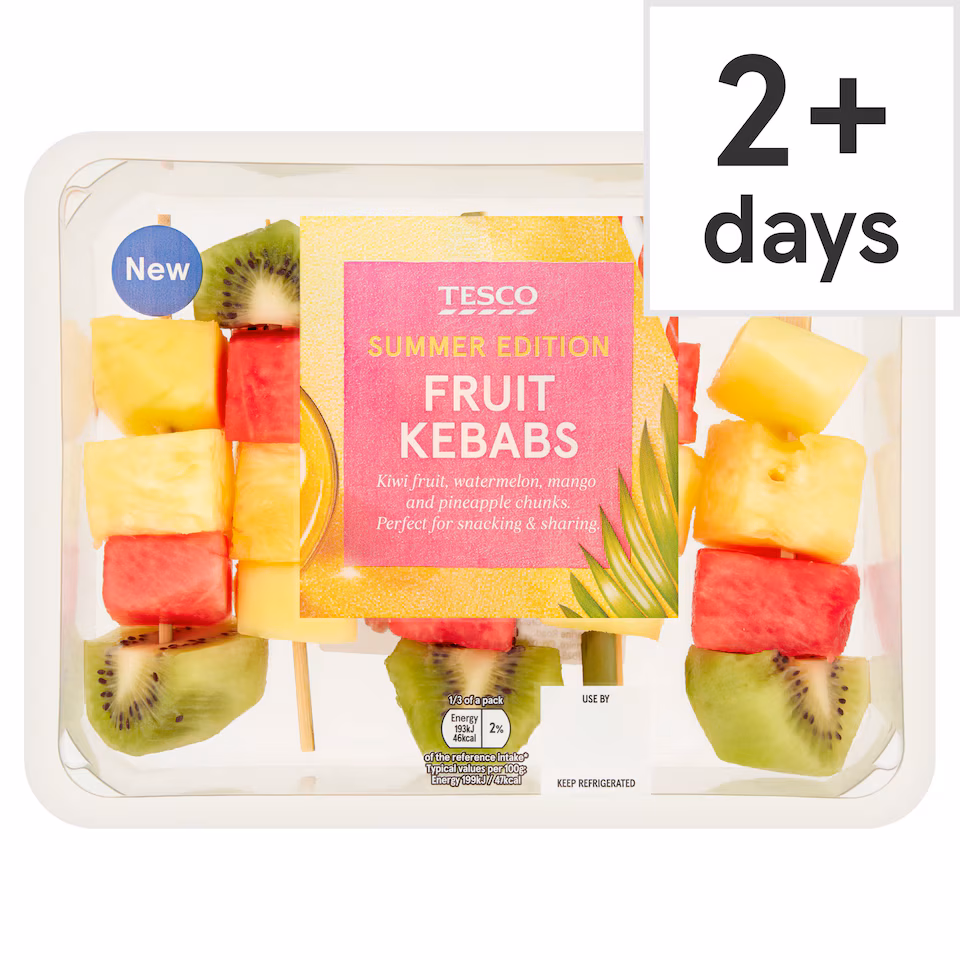 Tesco Fruit Kebabs 290G