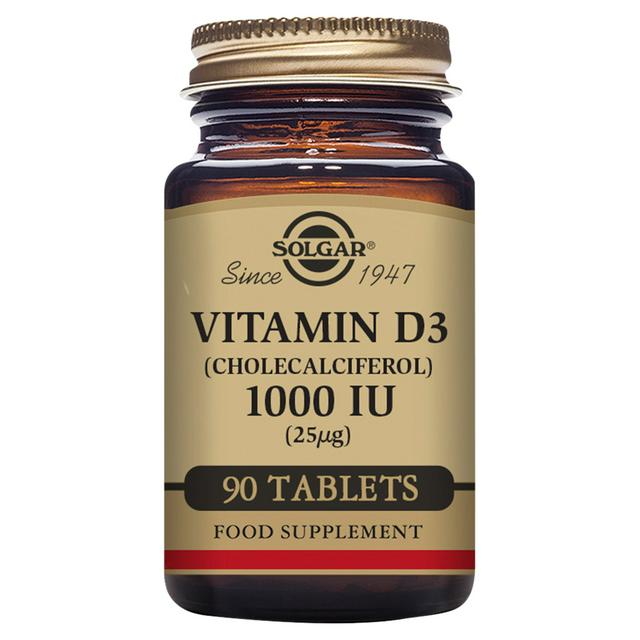 Solgar Vitamin D Cholecalciferol 1000 IU Tablets x90