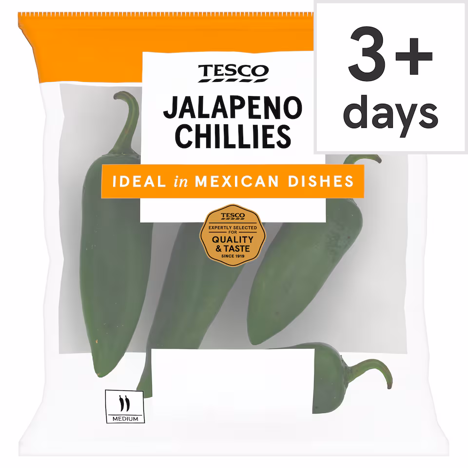Tesco Jalapenos Chillies  80g