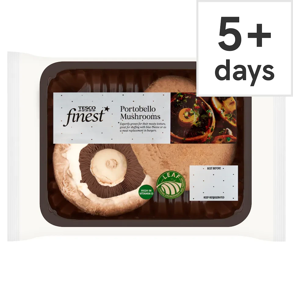 Tesco Finest Portobello Vitamin D Mushrooms