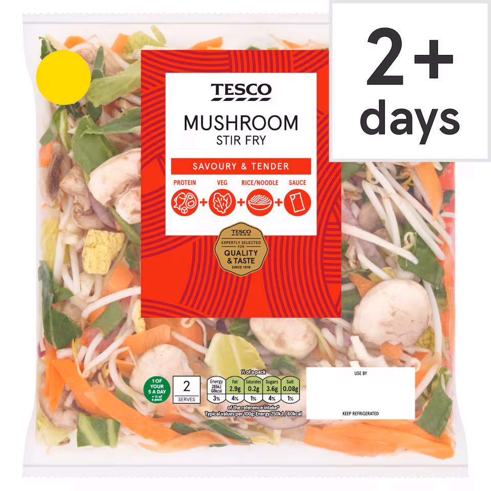 Tesco Mushroom Stir Fry 320g