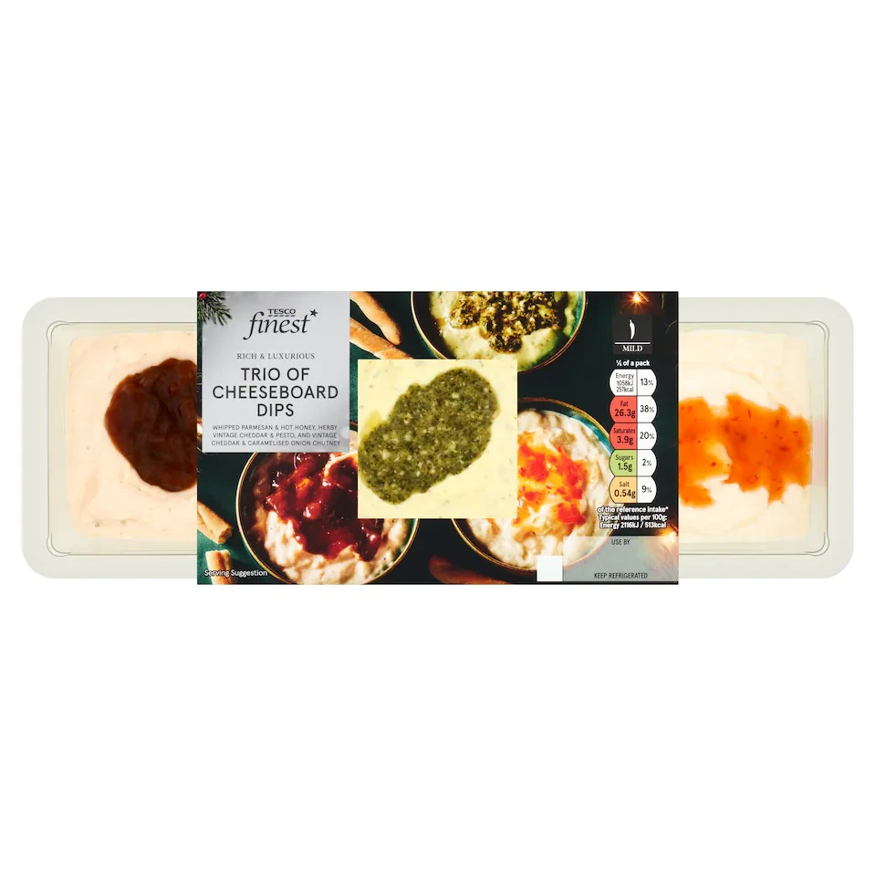 Tesco Finest Trio of Cheeseboard Dips 300g