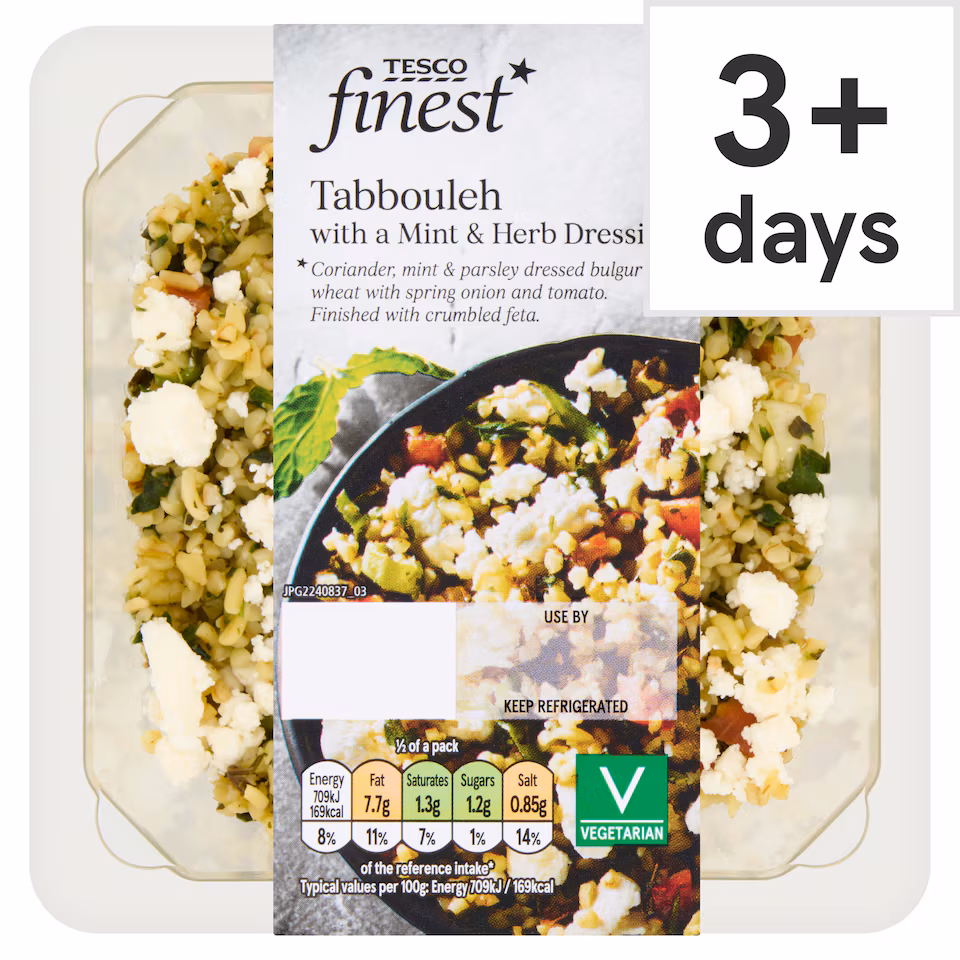Tesco Finest Tabbouleh with a Mint & Herb Dressing 200g