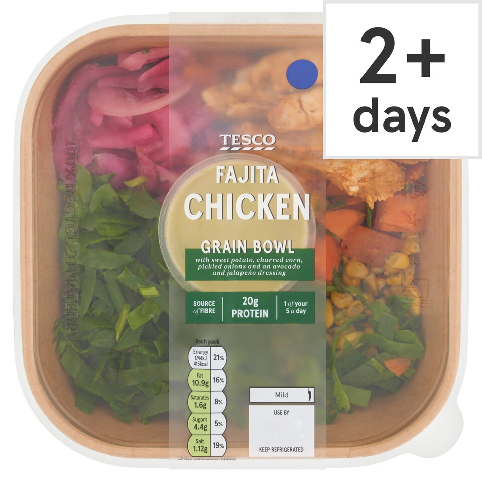 Tesco Fajita Chicken Grain Bowl 370g