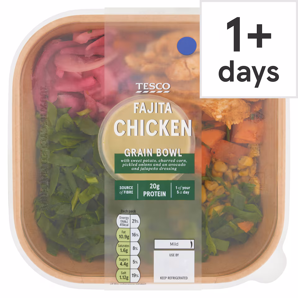 Tesco Fajita Chicken Grain Bowl 370g