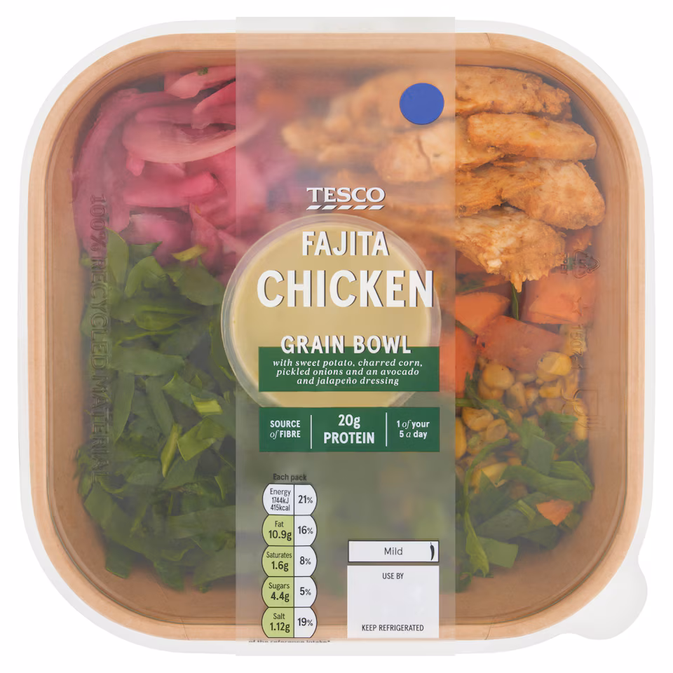 Tesco Fajita Chicken Grain Bowl 370g