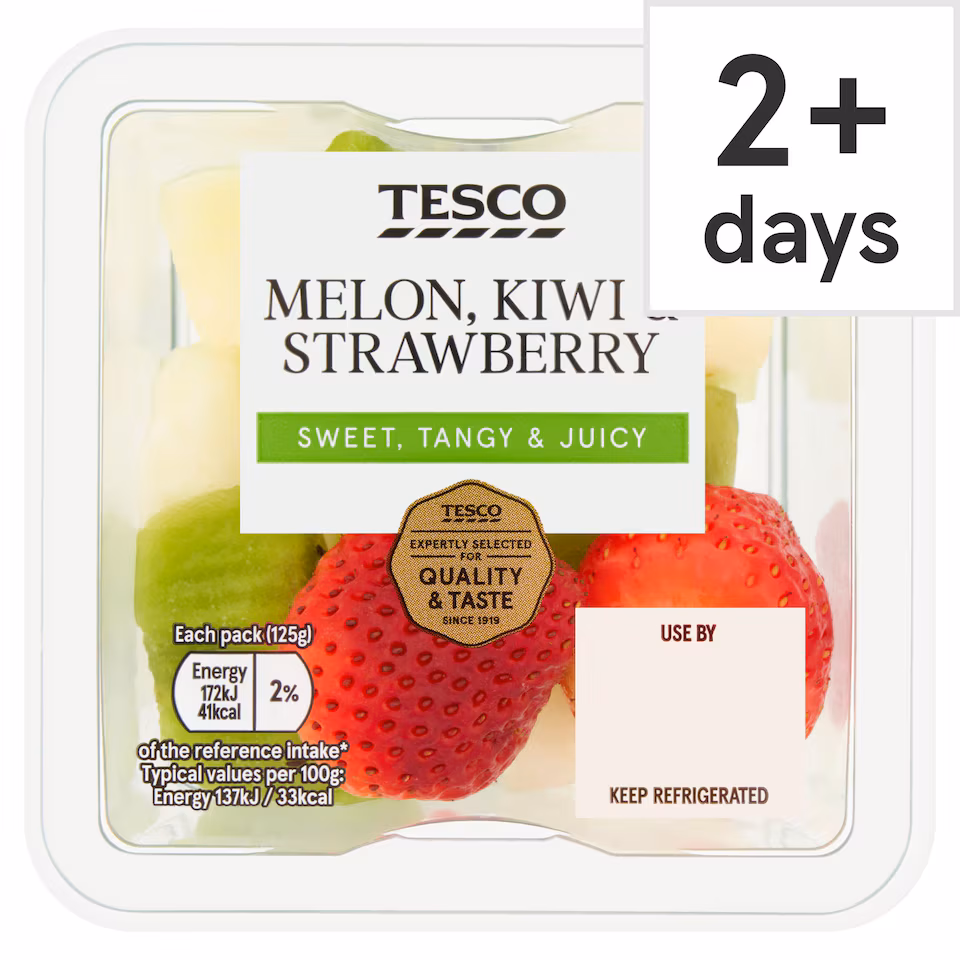 Tesco Melon, Kiwi & Strawberry 125g
