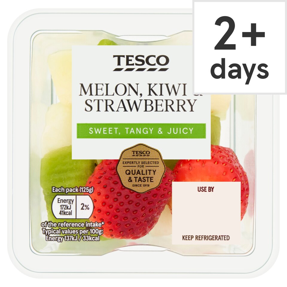 Tesco Melon, Kiwi & Strawberry 125g