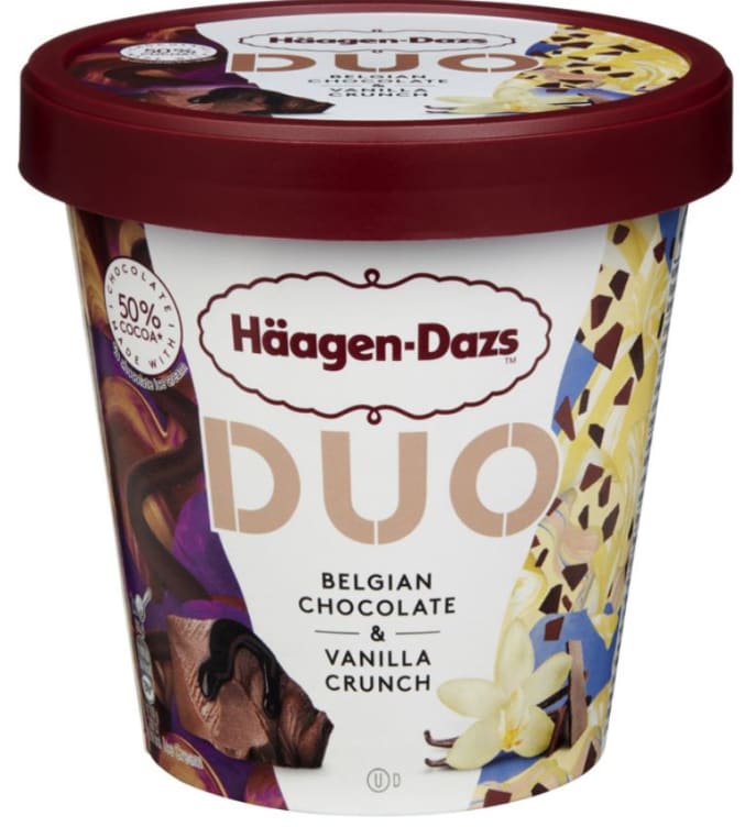 Häagen Dazs Duo Belgian Choco&Vanilla 420ml