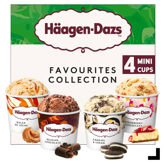 Haagen-Dazs Favourites Collection Ice Cream Minicups 4x95ml