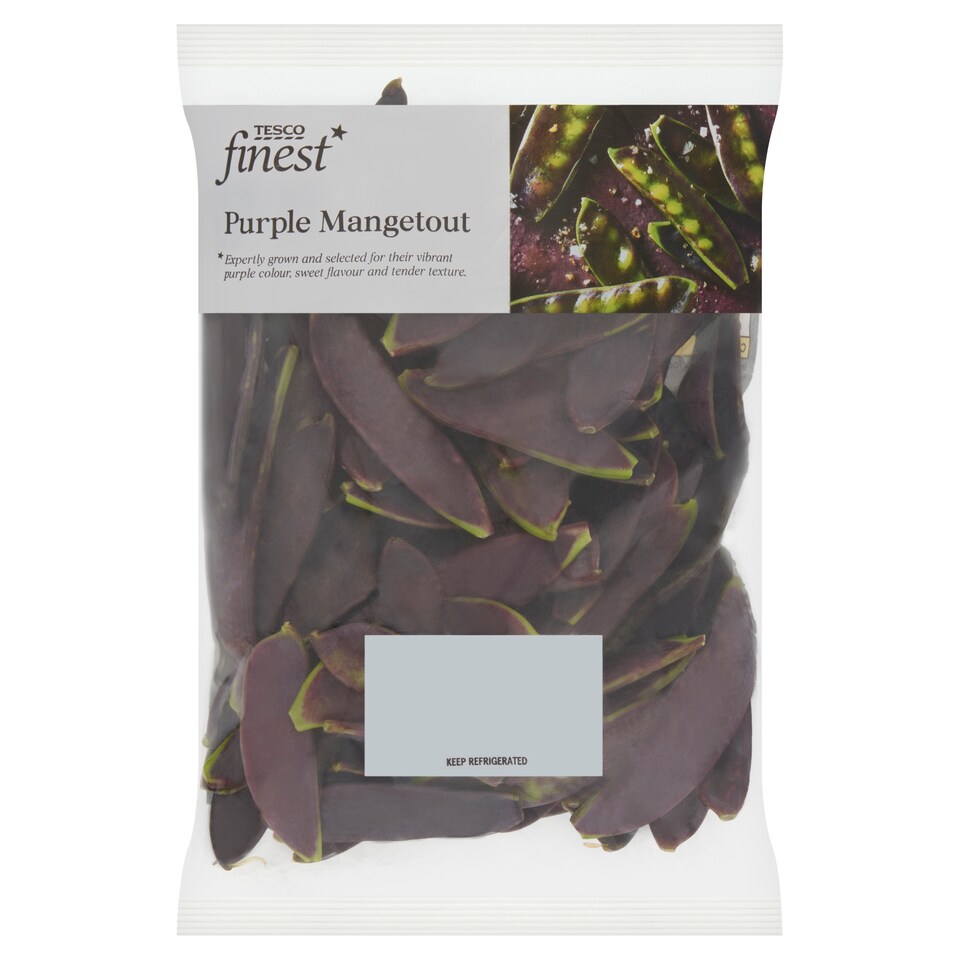 Tesco Finest Purple Mangetout 180g
