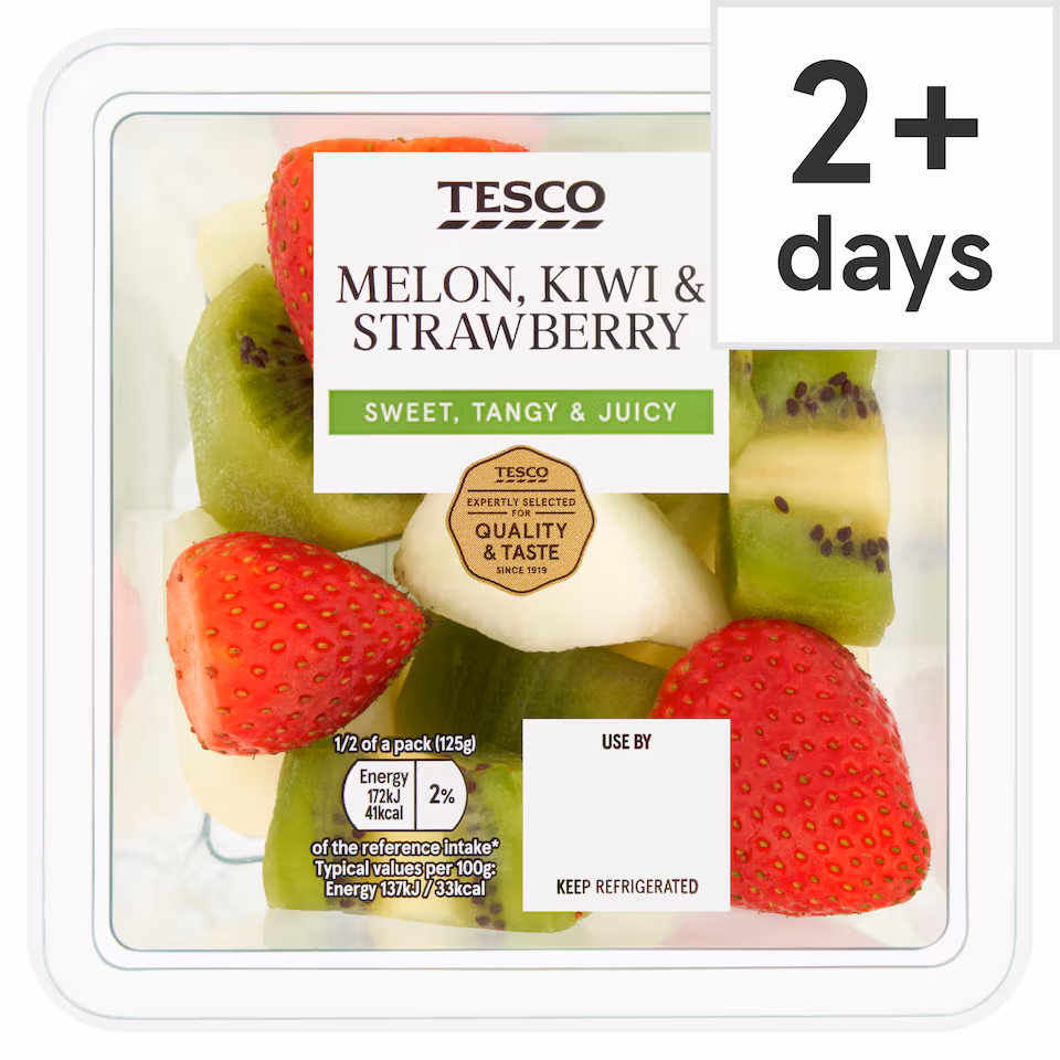 Tesco Kiwi, Melon & Strawberries 250G