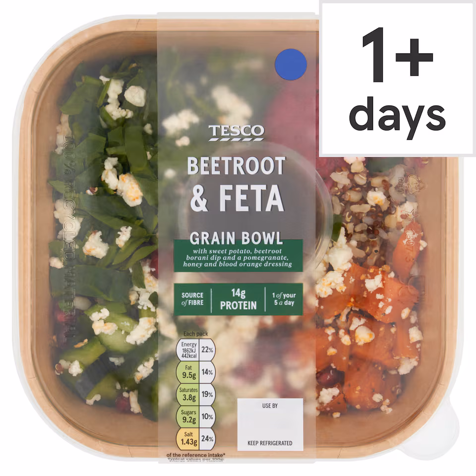 Tesco Beetroot & Feta Grain Bowl 380g