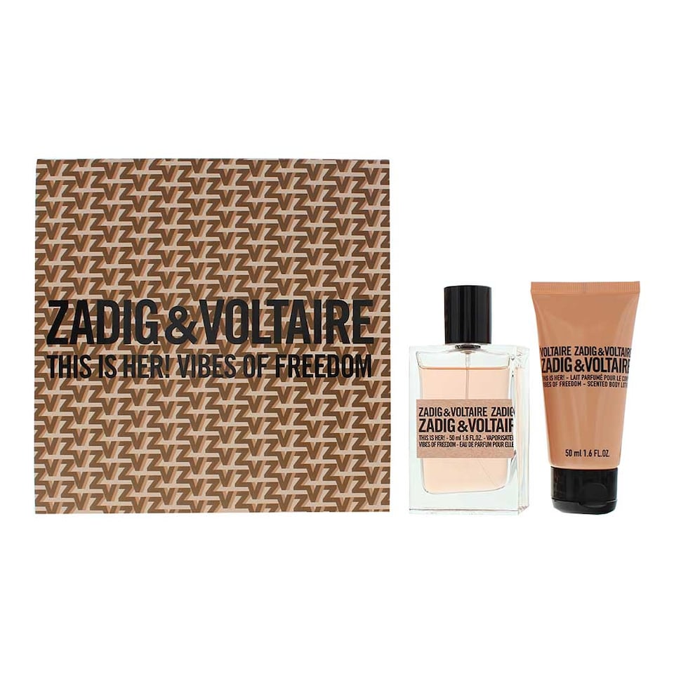 Zadig & Voltaire This Is Her Vibes Of Freedom Eau de Parfum 50ml & Body Lotion