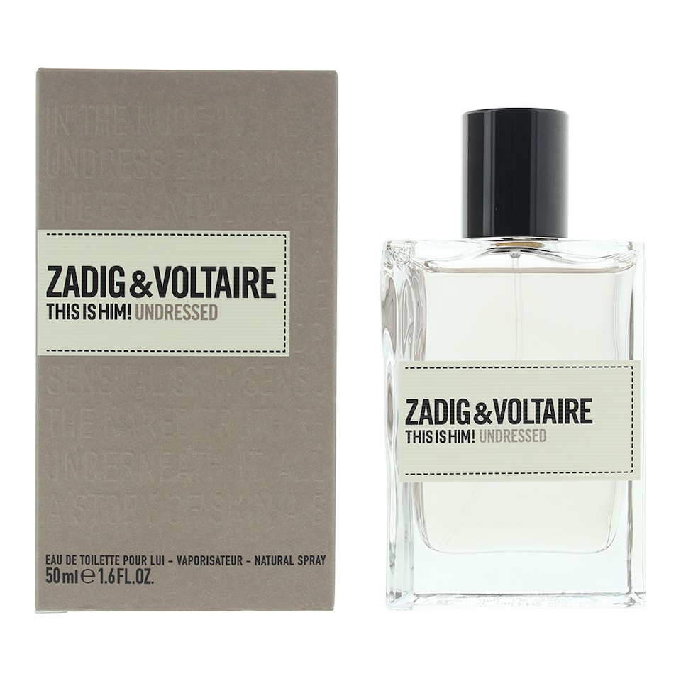 Zadig & Voltaire This Is Him Undressed Eau de Toilette 50ml Spray for Him
