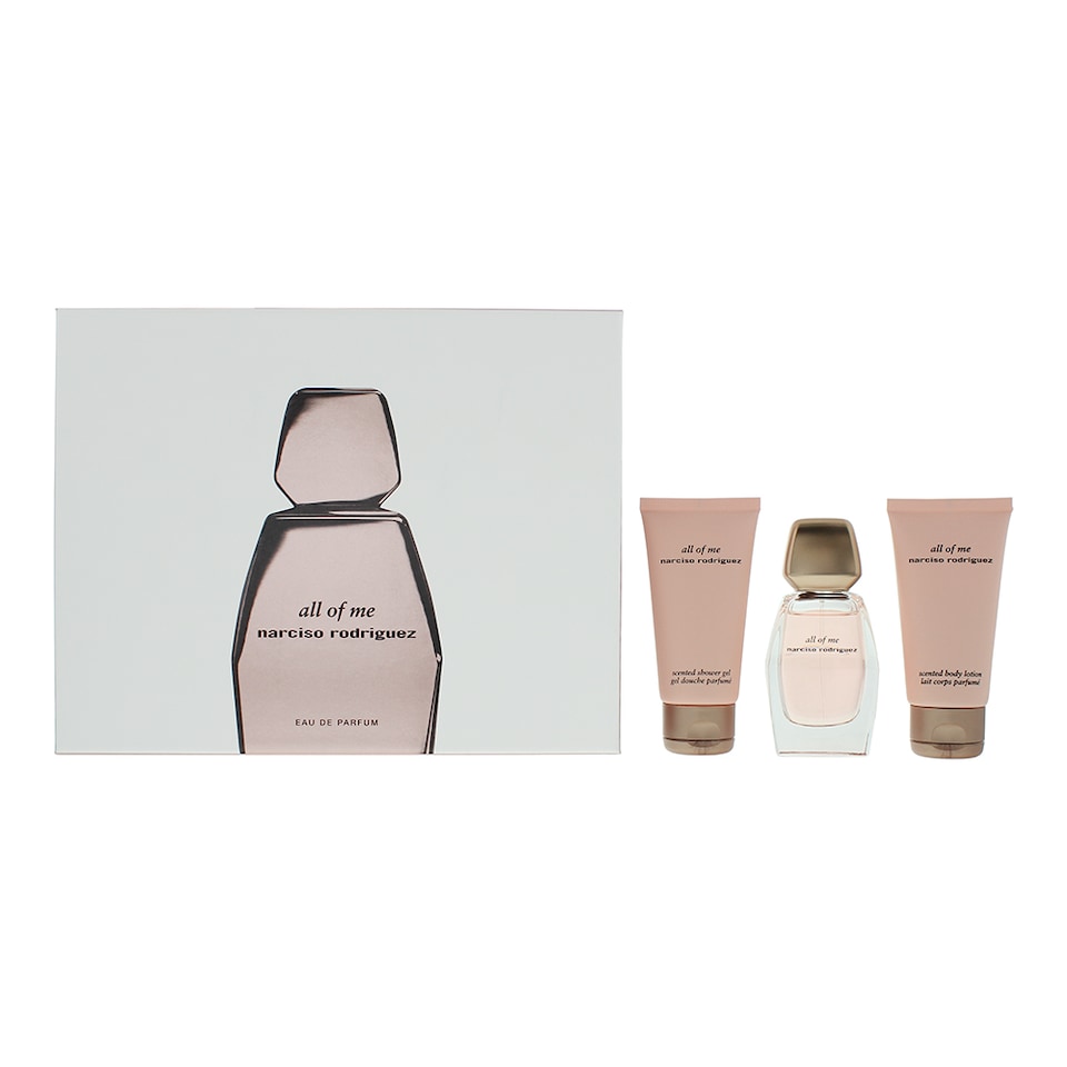 Narciso Rodriguez All Of Me Eau de Parfum 50ml, Body Lotion, Shower Gel Gift Set