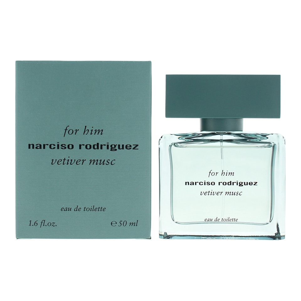 Narciso Rodriguez For Him Vetiver Musc Eau De Toilette 50ml Spray For Him