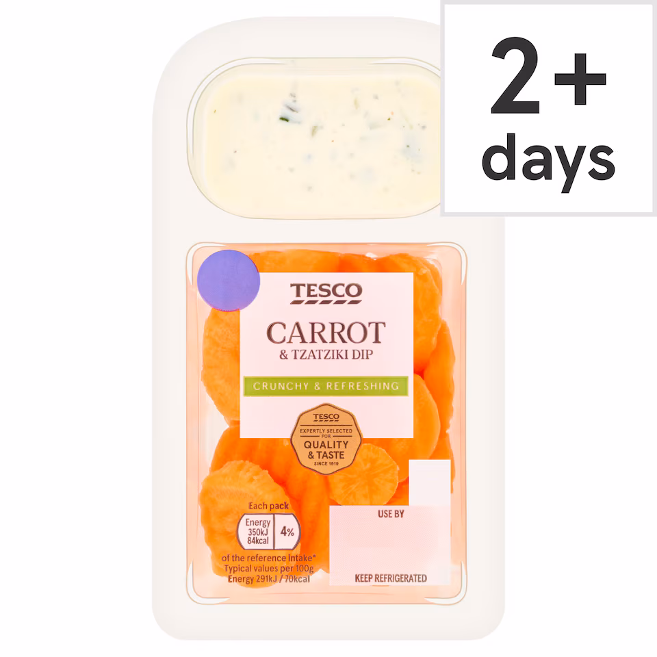 Tesco Carrots & Tzatziki Dip 120g