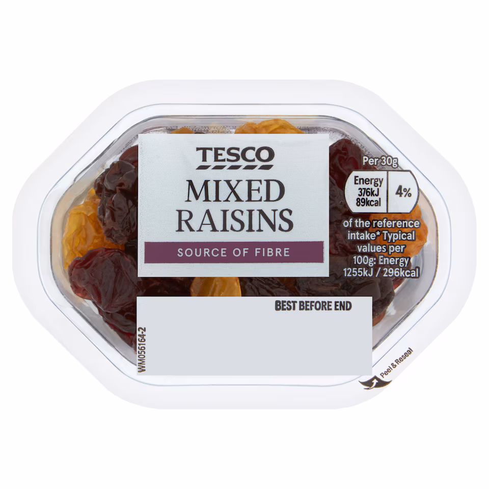 Tesco Mixed Raisins 60G