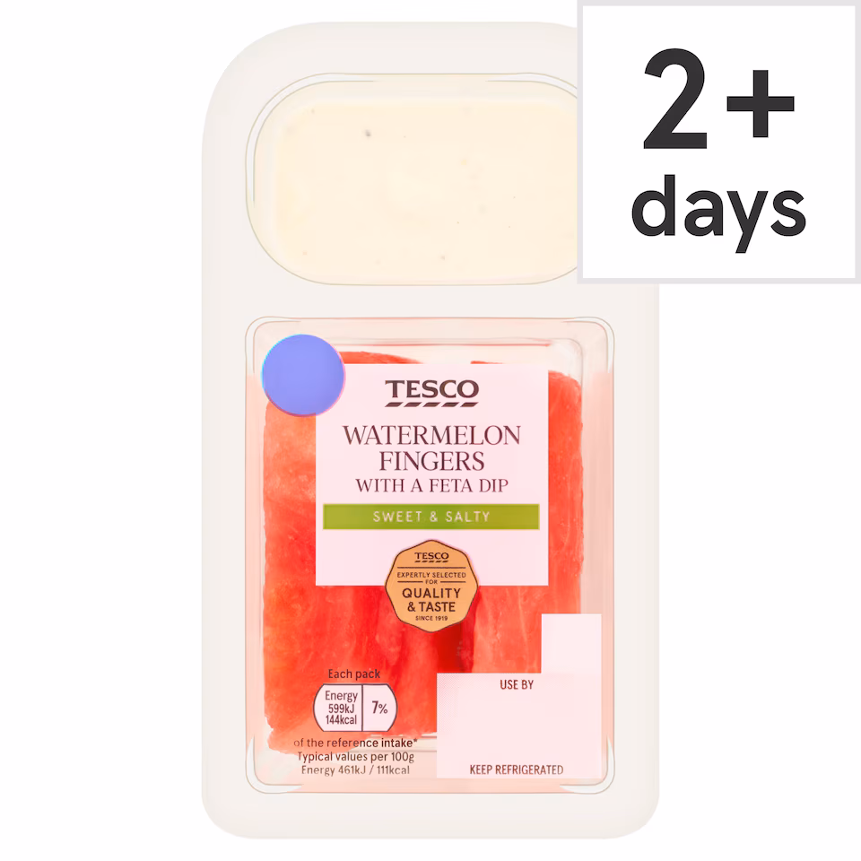 Tesco Watermelon Fingers With a Feta Dip 130g