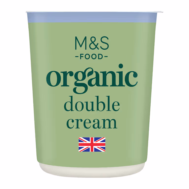 M&S Organic British Pourable Double Cream