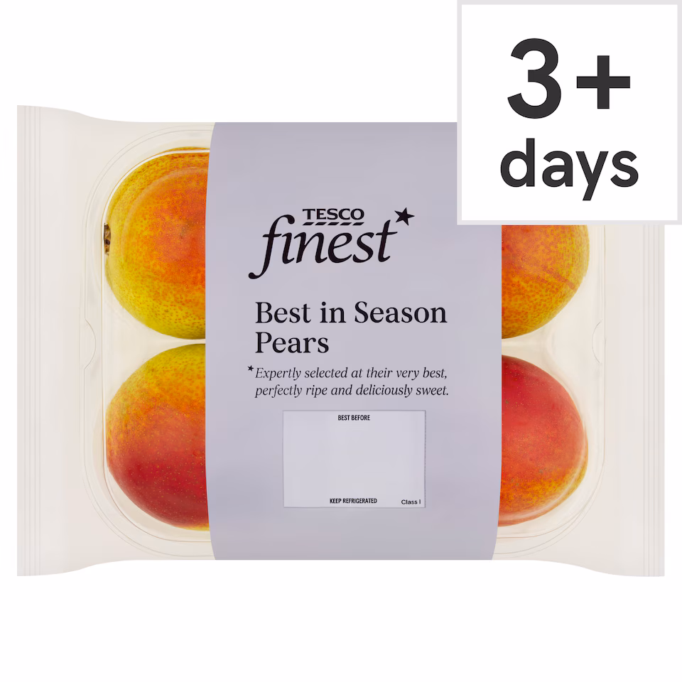 Tesco Finest Best in Season Pears 4 Pack