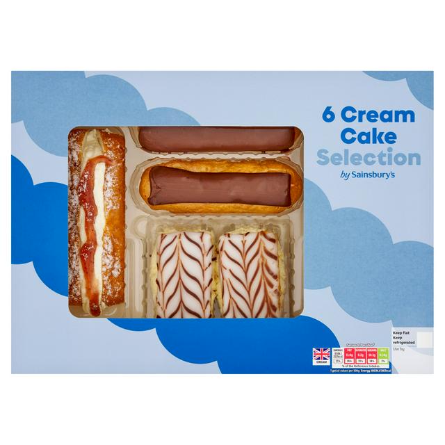 Sainsbury's Cream Cake Selection x6 300g