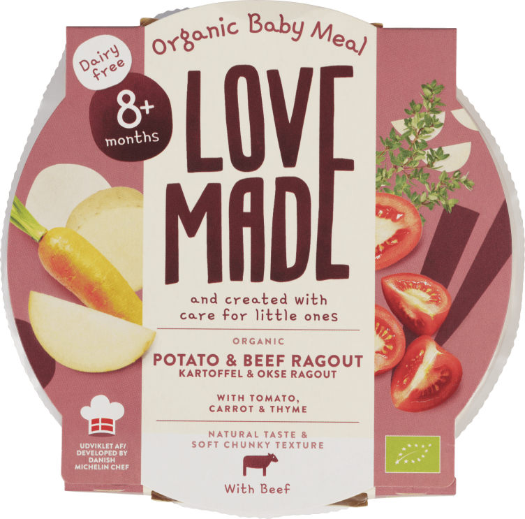 Ragu m/Potet&Okse Øko 8mnd 185g