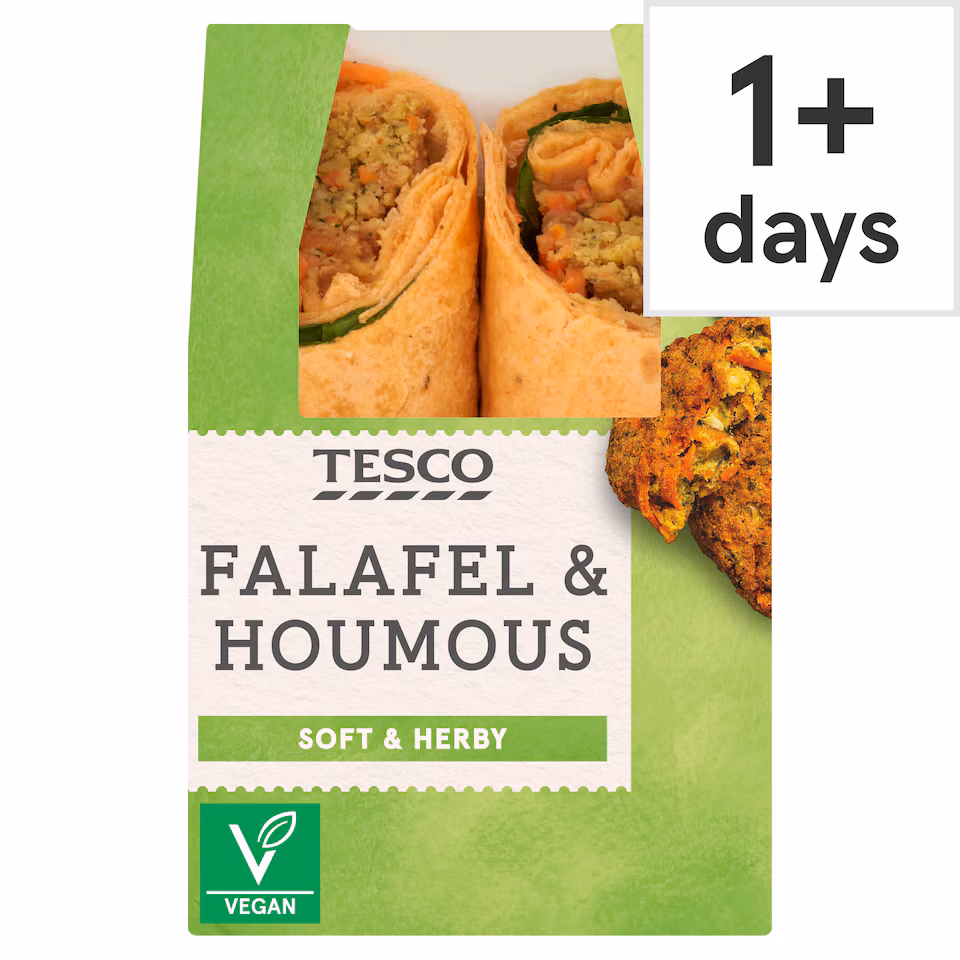 Tesco Falafel & Houmous Wrap