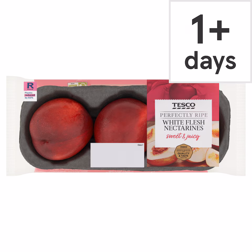 Tesco Perfectly Ripe White Flesh Nectarine 3 Pack