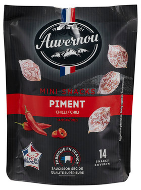 Auvernou Aaucisson Snack m/Chili 75g Loste