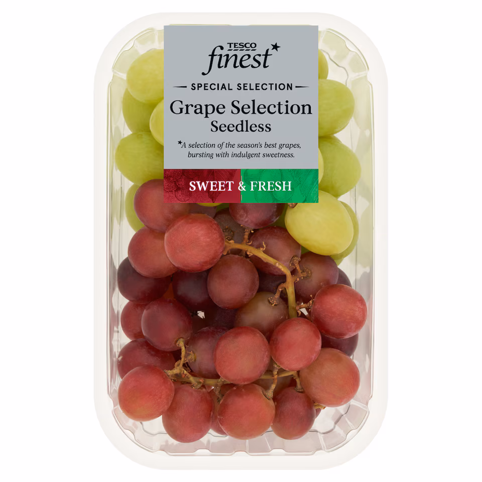 Tesco Finest Grapes Selection Seedless 500g