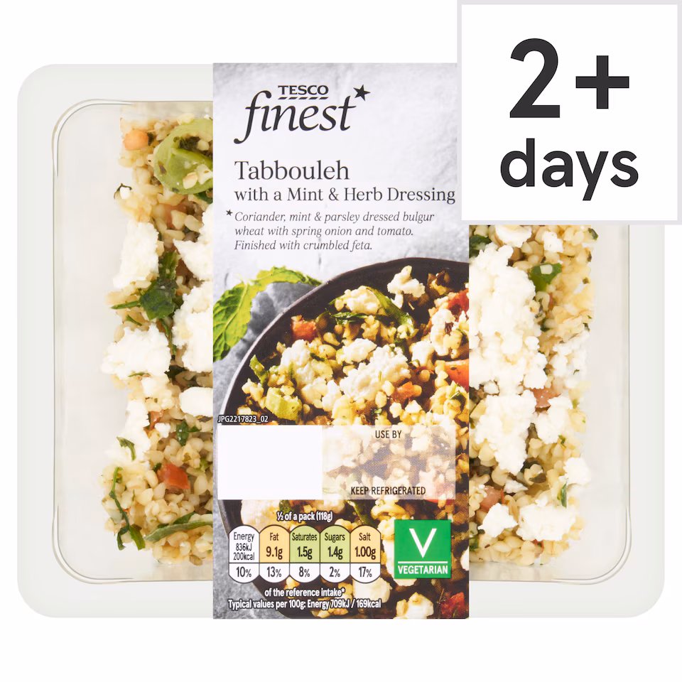 Tesco Finest Tabbouleh with Mint & Herb Dressing 235g