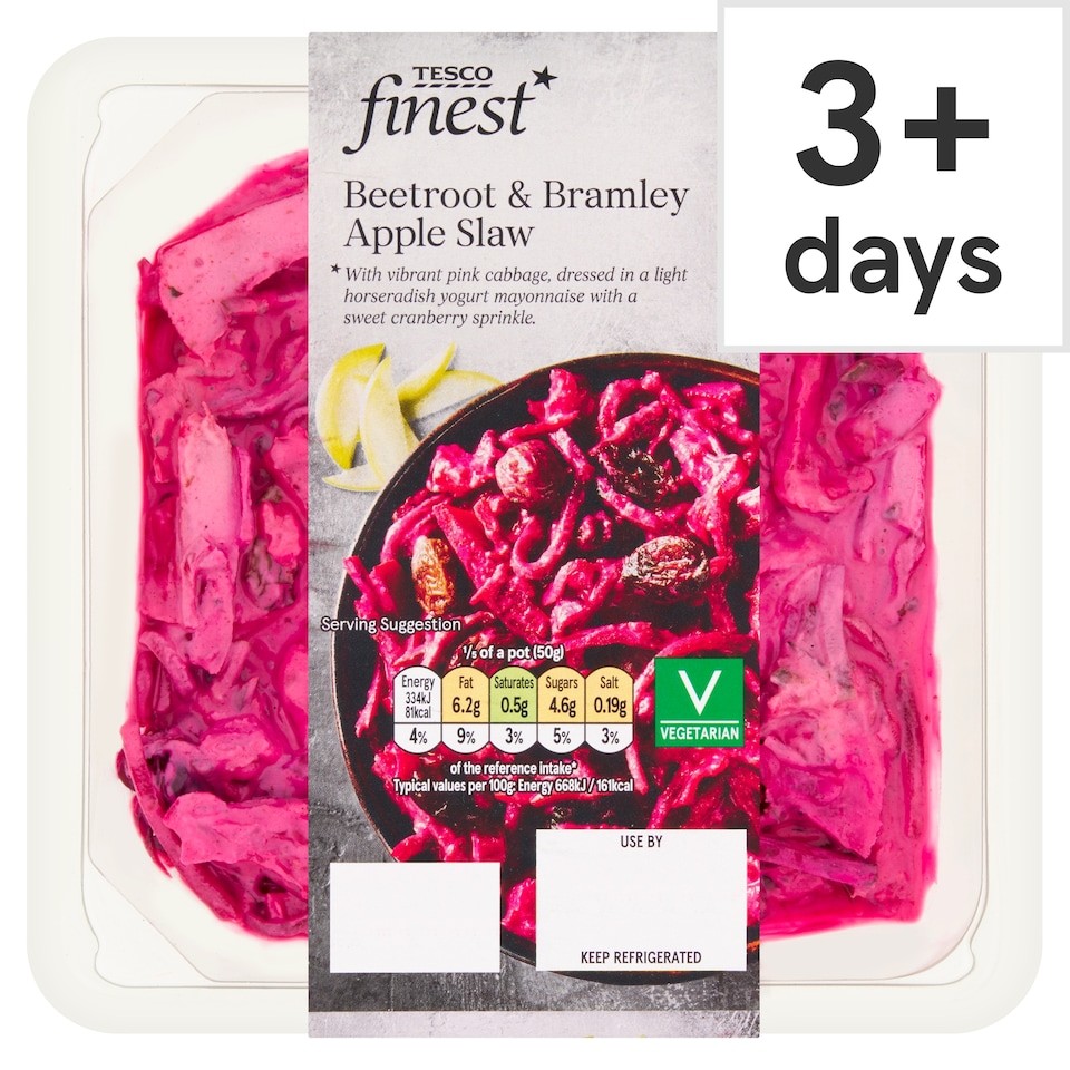 Tesco Finest Beetroot & Bramley Apple Slaw 250g