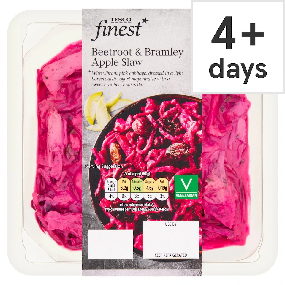 Tesco Finest Beetroot & Bramley Apple Slaw 250g
