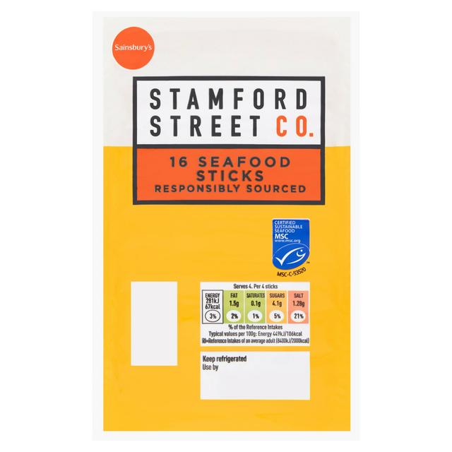 Stamford Street Co. MSC Seafood Sticks x16 250g