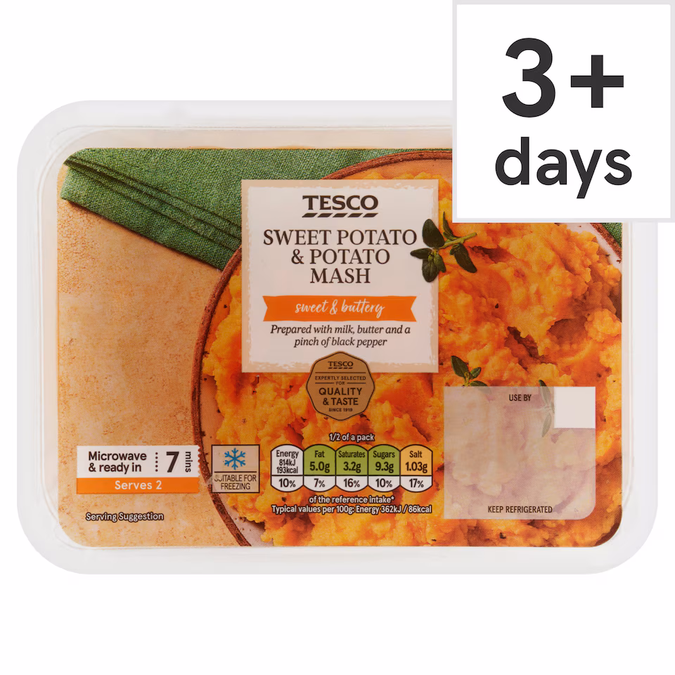 Tesco Sweet Potato & Potato Mash 450g