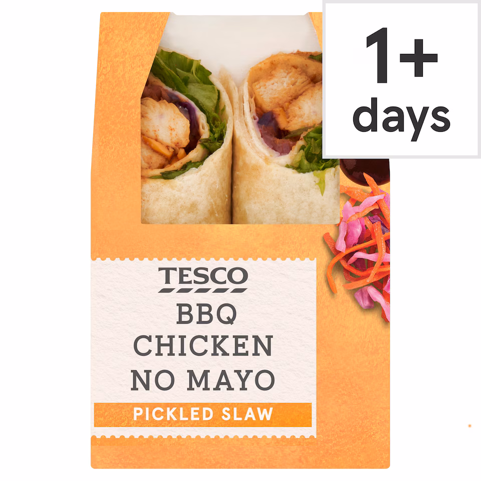 Tesco BBQ Chicken No Mayo Wrap