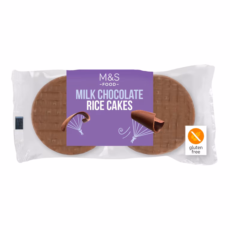 M&S 6 Milk Chocolate Rice Cakes