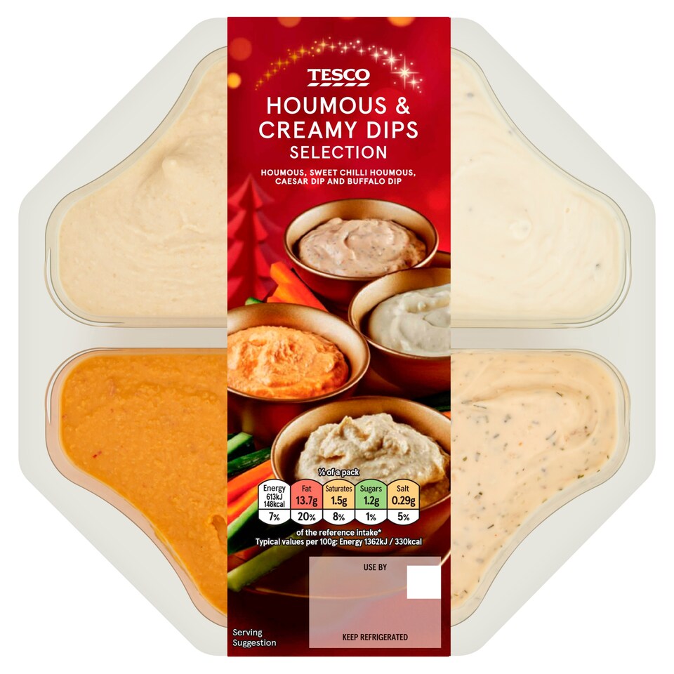 Tesco Houmous & Creamy Dips Selection 360g