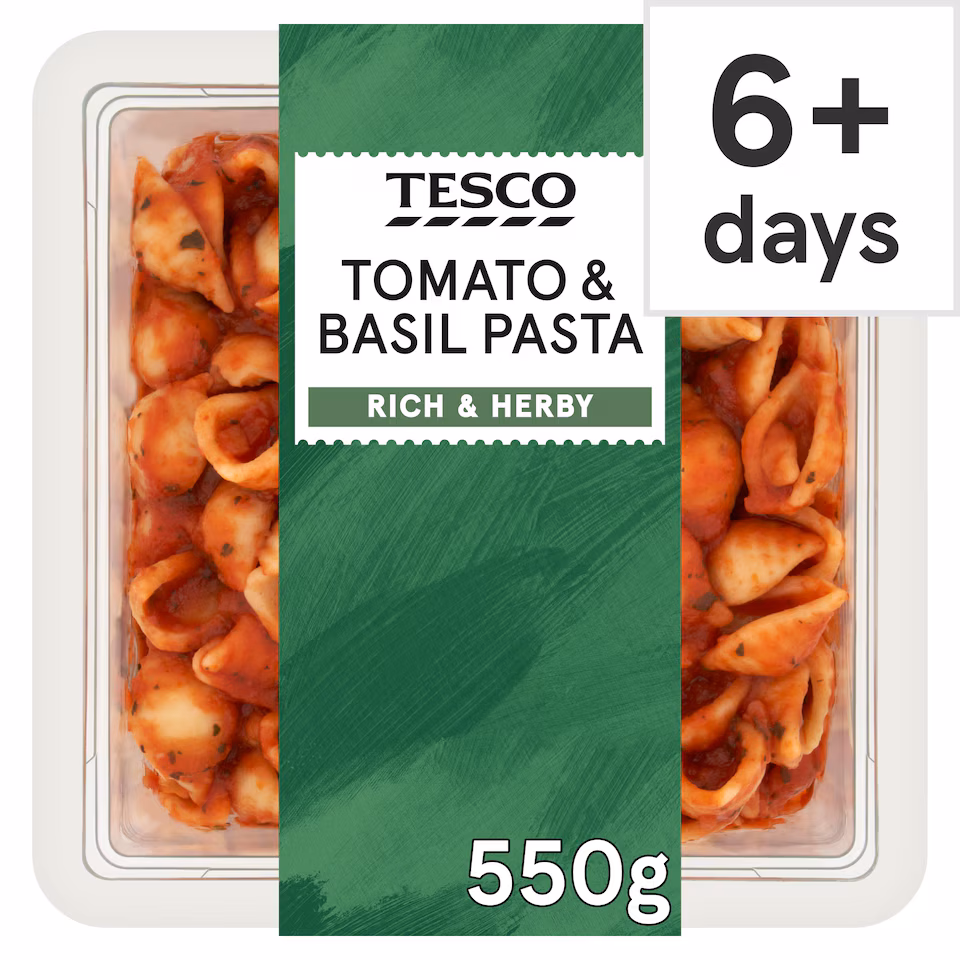 Tesco Tomato & Basil Pasta 550g